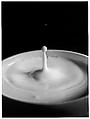 [Milk Drop Falling Into Reservoir of Milk (6/9)], Harold Edgerton  American, Gelatin silver print