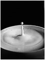 [Milk Drop Falling Into Reservoir of Milk (7/9], Harold Edgerton  American, Gelatin silver print