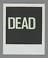 Dead Man Down, Cyndy Warwick (American), Instant internal dye diffusion transfer prints (Polaroid and Impossible)