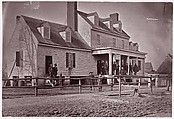 [Headquarters of Captain E. E. Camp, Assistant Quartermaster at City Point, Virginia], Andrew Joseph Russell  American, Albumen silver print from glass negative