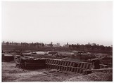 Interior of Fort Sedgwick, before Petersburg, Timothy H. O'Sullivan  American, born Ireland, Albumen silver print from glass negative