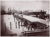 City Point, Virginia, Andrew Joseph Russell American, Albumen silver print from glass negative