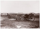 [Army Wagons and Forge, City Point, Virginia], Andrew Joseph Russell  American, Albumen silver print from glass negative