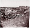 [Ditch and Chevaux-de-frise, Fort Sedgwick, in Front of Petersburg, Virginia], Timothy H. O'Sullivan  American, born Ireland, Albumen silver print from glass negative