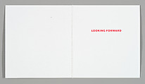 [Notecard Announcement for "Looking Forward", Metro Pictures, New York City], Louise Lawler (American, born Bronxville, New York, 1947), Printed card