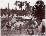 Military Railroad Camp, City Point, Virginia, Andrew Joseph Russell  American, Albumen silver print from glass negative