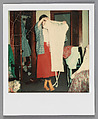 [Carla Steiger Holding a White Dress, Oberlin, Ohio], Walker Evans  American, Instant internal dye diffusion transfer print (Polaroid SX-70)