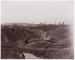 The Crater, Petersburg, Timothy H. O'Sullivan American, born Ireland, Albumen silver print from glass negative