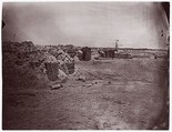 [Earthworks in Interior of Fort Mahone, in Front of Petersburg, Virginia], Timothy H. O'Sullivan  American, born Ireland, Albumen silver print from glass negative