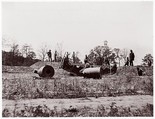 Pontoon Bridge at Deep Bottom, James River, Andrew Joseph Russell American, Albumen silver print from glass negative
