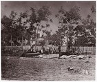 Burial of the Dead, Fredericksburg, Andrew Joseph Russell American, Albumen silver print from glass negative