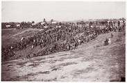 Confederate Prisoners at Belle Plain, Timothy H. O'Sullivan American, born Ireland, Albumen silver print from glass negative