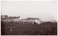 [Winter Quarters of Army of the Potomac, Near Brandy Station, Virginia], Timothy H. O'Sullivan  American, born Ireland, Albumen silver print from glass negative