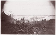 [Lower Wharf from Above, Belle Plain, Virginia], Timothy H. O'Sullivan  American, born Ireland, Albumen silver print from glass negative