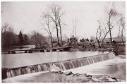 [Pontoon Across Bull Run, near Blackburn's Ford, Virginia], George N. Barnard  American, Albumen silver print from glass negative