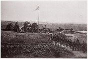 [Fort Slemmer Company and 2nd Pennsylvania Artillery, Fort Slemmer, Washington, D.C.], Unknown (American), Albumen silver print from glass negative