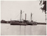 U.S. Ship "Mendota", James River, Unknown (American), Albumen silver print from glass negative