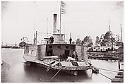 U.S. Gunboat "Commodore Perry" on Pamunkey River, Timothy H. O'Sullivan American, born Ireland, Albumen silver print from glass negative