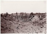 [Confederate Trestle Work on Southside Railroad, Virginia], Andrew Joseph Russell  American, Albumen silver print from glass negative