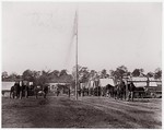 Headquarters, 10th Army Corps, Hatcher's Farm, Virginia, Andrew Joseph Russell American, Albumen silver print from glass negative