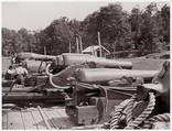Land Battery of Naval Guns, Unknown (American), Albumen silver print from glass negative