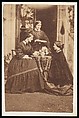 [Three Women at Tea], Unknown, Albumen silver print