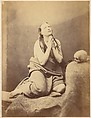 [Study for Mary Magdalene], Unknown, Albumen silver print from glass negative