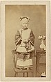 [Girl in White Robe], Unknown, Albumen silver print