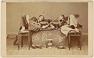 [Opium Smokers], Pun-Lun  Chinese, Albumen silver print