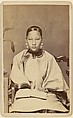 [Young Woman with Earrings], Unknown, Albumen silver print