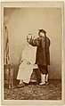 [Man Examining Other Man], Unknown, Albumen silver print