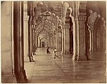 Moti Masjid: Pearl Mosque in Interior of Fort Agra, Unknown, Albumen silver print from glass negative
