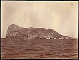 [Rock of Gibraltar], Unknown, Albumen silver print from glass negative