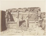 Dendérah (Tentyris), Temple d'Athôr - Sanctuaire Placé a l'Angle Sud-Ouest de la Plateforme Inférieure, Félix Teynard French, Salted paper print from paper negative
