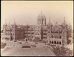 [Victoria Terminus Building, Mumbai], Unknown, Albumen silver print from glass negative
