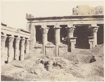 Edfou (Apollonopolis Magna), Galerie Latérale de la Cour et Pronaos, Félix Teynard French, Salted paper print from paper negative