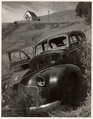 Church and Abandoned Automobile, Tiburon, California, Ansel Easton Adams  American, Instant diffusion transfer print (Polaroid)
