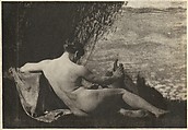 Nude Man with Harp, Frank Eugene American, Photogravure