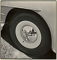 Reflection in Chrysler Hub Cap, Johan Hagemeyer American, born The Netherlands, Gelatin silver print