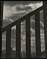 [City Skyline Seen Through Railing], Johan Hagemeyer  American, born The Netherlands, Gelatin silver print