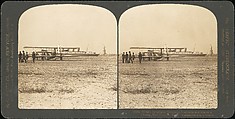 [Group of 3 Sterograph Views of Aviation, including the Wright Brothers], Keystone View Company, Albumen silver prints