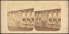 [Group of 3 Early Stereograph Views of British Church and Monastery Ruins], Unknown (British), Albumen silver prints