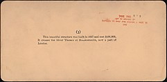 [Group of 4 Stereograph Views of London Bridges], Griffith & Griffith, American, Albumen silver prints