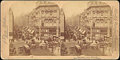 [Group of 3 Stereograph Views of Fleet Street, London, England], Underwood & Underwood (American), Albumen silver prints