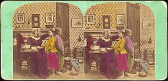 [Group of 13 Stereograph Views of Families and Children], Keystone View Company, Albumen silver prints