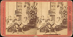 [Group of 55 Stereograph Views of Groups of Children], Comic Series, Albumen silver prints
