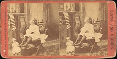 [Group of 6 Stereograph Views of Christmas Scenes], Hegger (American), Albumen silver prints