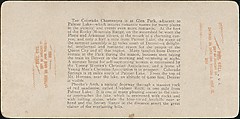 [Group of 37 Stereograph Views of the Garden of the Gods and Other Colorado Scenery, United States of America], H. C. White Company (American), Albumen silver prints
