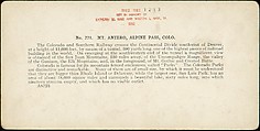 [Group of 37 Stereograph Views of the Garden of the Gods and Other Colorado Scenery, United States of America], H. C. White Company (American), Albumen silver prints