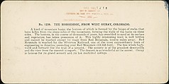 [Group of 37 Stereograph Views of the Garden of the Gods and Other Colorado Scenery, United States of America], H. C. White Company (American), Albumen silver prints
